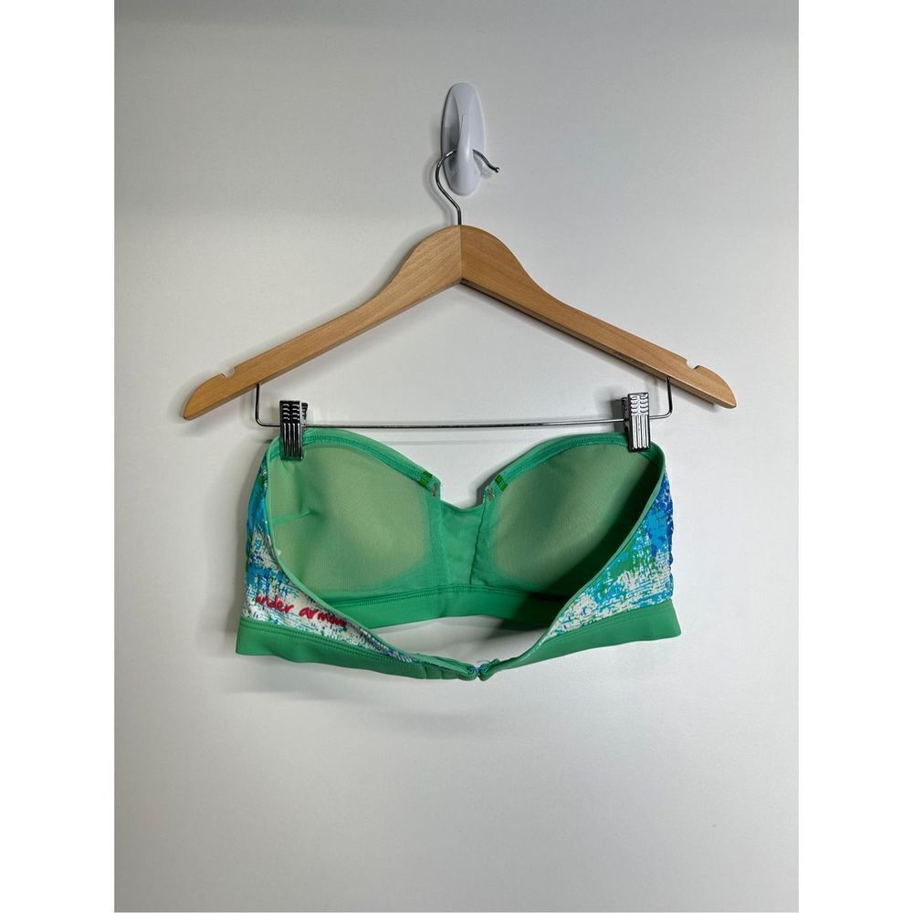 Under Armour Bikini Top Womens Green/Blue Size Medium - Picture 4 of 7